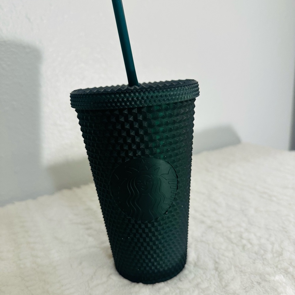 Starbucks Dark Green Textured Tumbler